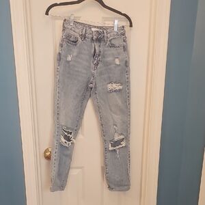 PacSun Light Blue Distressed Boyfriend Jeans